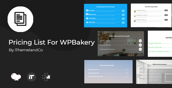Download Pricing List For WPBakery Page Builder (Visual Composer) Nulled 