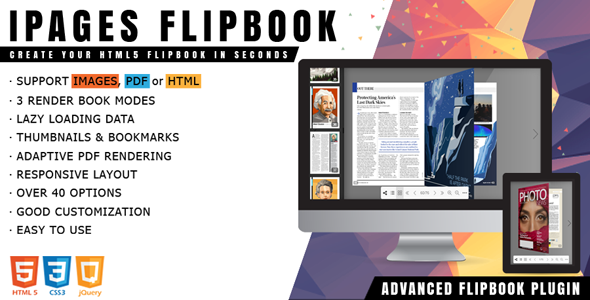 Download iPages Flipbook – jQuery Plugin Nulled 