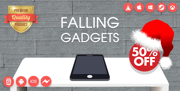 Download Falling Gadgets – Premium HTML5 game + Mobile Version – Non-Exclusive License Nulled 