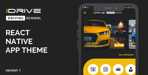 Download iDrive React Native Theme Nulled 