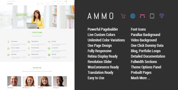 Download Ammo – Corporate MultiPurpose Theme Nulled 