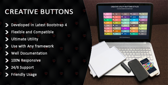 Download CSS3 And Bootstrap 4 Buttons Nulled 
