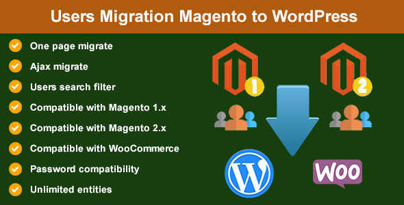 Download Users Migration from Magento to WordPress Nulled 