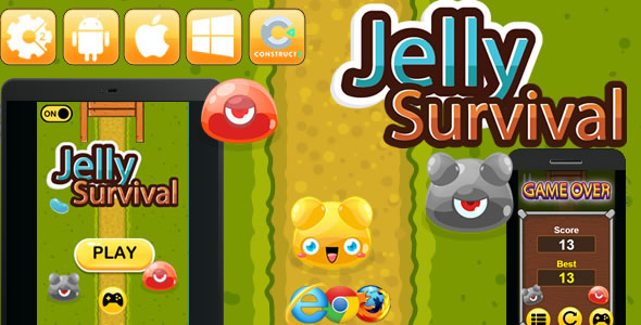 Download Jelly Survival – HTML5 Game (CAPX) Nulled 
