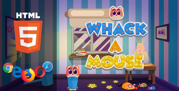 Download Whack a Mouse – HTML5 Game Nulled 