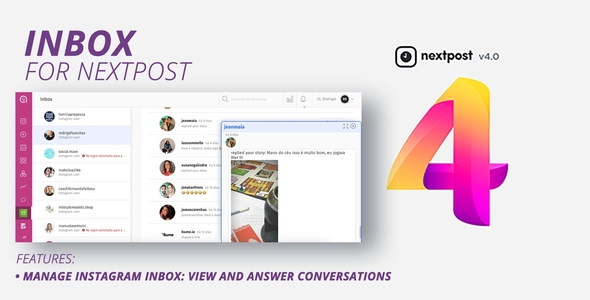 Download NextPost Plugin: Inbox – Instagram Direct Message Nulled 