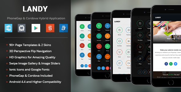 Download Landy | PhoneGap & Cordova Mobile App Nulled 