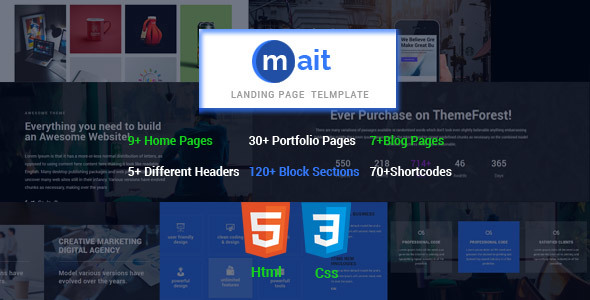 Download Mait | Responsive Bootstrap Joomla Landing Page Template Nulled 