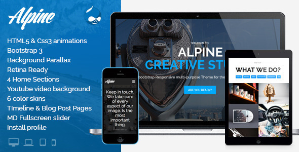 Download Alpine – Responsive One Page Parallax Drupal Theme Nulled 