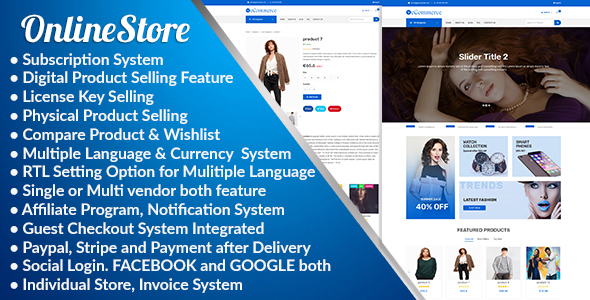 Download Online Store – Subscription Based Multi Vendor eCommerce Platform Nulled 