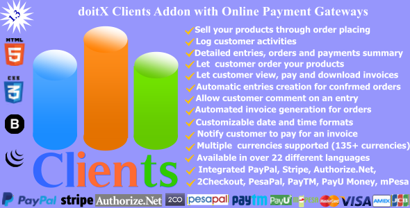 Download doitX Clients – doitX Addon with Online Payment Gateways Nulled 