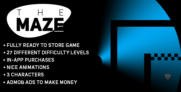 Download The Maze (Android) Fun Puzzle Game Template + easy to reskine + AdMob Nulled 