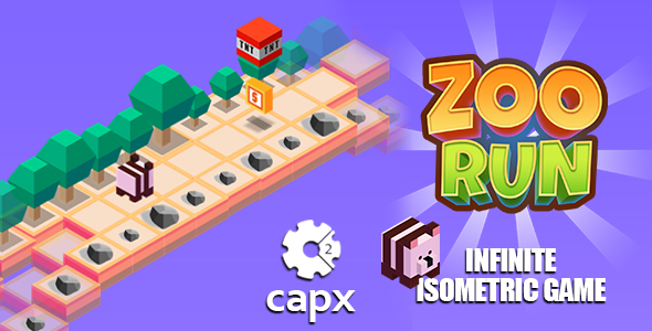Download Isometric Zoo Run Game – HTML5 & CAPX Nulled 