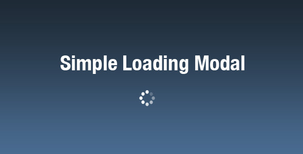 Download Simple Loading Modal – Elegant Loader for jQuery Nulled 
