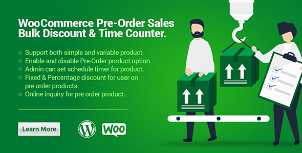 Download WooCommerce Pre-Order Sales, Bulk Discount & Time Counter Nulled 