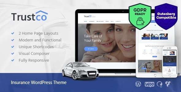 Download Insurance Agency, Finance & Business WordPress Theme Nulled 
