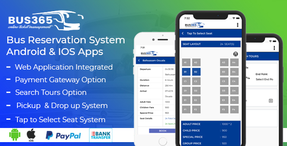 Download Bus365 Apps | Bus Reservation System Android and IOS Apps Nulled 