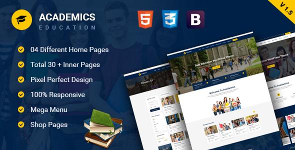 Download Academics – Education HTML Template Nulled 