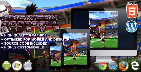 Download American Football Kicks – HTML5 Sport Game Nulled 