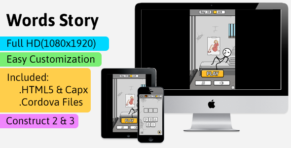 Download Words Story- HTML5 Game (Construct 2 | Construct 3 | Capx) – Word Game Nulled 