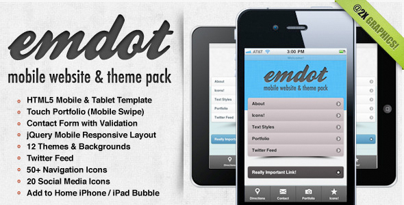 Download Emdot – Mobile Website & Template Pack Nulled 