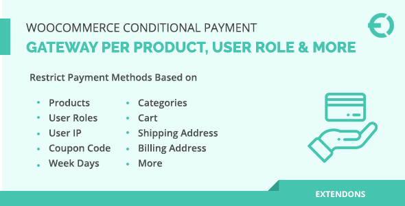 Download WooCommerce Conditional Payment Gateway Per Product, User Role & More Nulled 