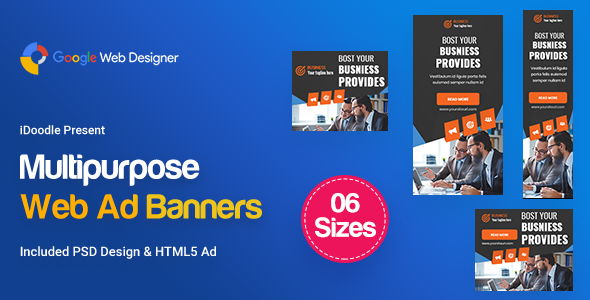 Download C10 – Multipurpose, Business, Startup Banners GWD & PSD Nulled 