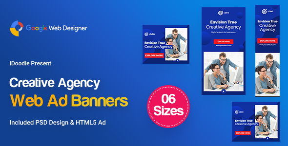 Download C12 – Creative Agency, Startup Banners GWD & PSD Nulled 