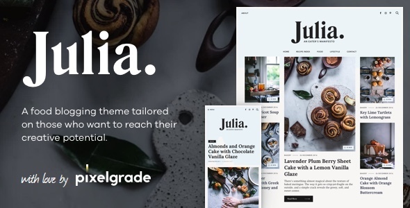 Download Julia – A Steady Food Blog WordPress Theme Nulled 