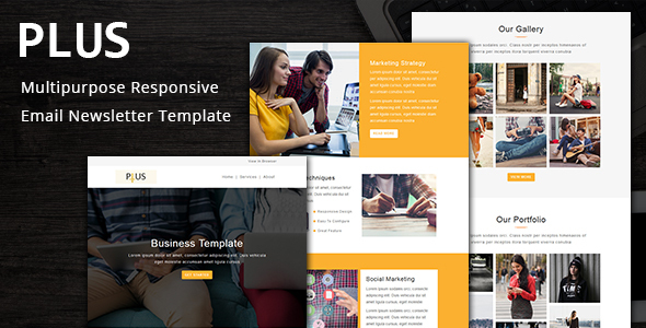 [Download] Plus – Multipurpose Responsive Email Template with Stampready Builder 