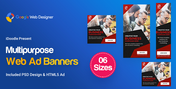 Download C43 – Multipurpose, Business, Startup Banners GWD & PSD Nulled 