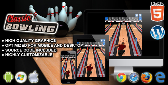 Download Classic Bowling – HTML5 Sport Game Nulled 