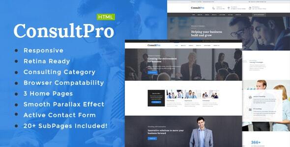 Download ConsultPro : Consultancy HTML Template Nulled 