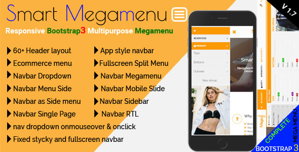 Download Smart Megamenu – Responsive Bootstrap3 Multipurpose Megamenu Nulled 