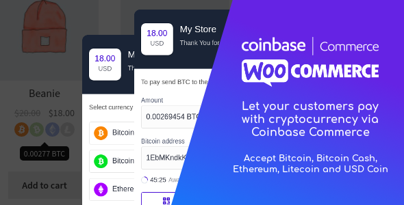 Download Coinbase Commerce for WooCommerce Nulled 