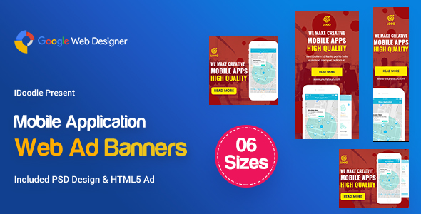 Download C57 – Mobile App Banners HTML5 Ad – GWD & PSD Nulled 