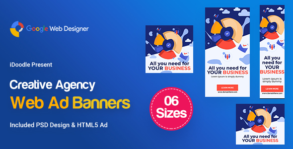 Download C60 – Creative, Startup Agency Banners HTML5 Ad – GWD & PSD Nulled 