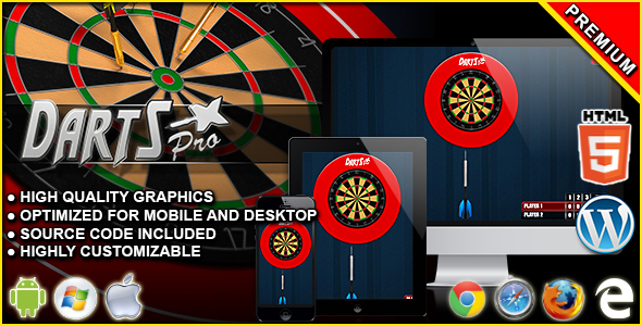 Download Darts Pro – HTML5 Skill Game Nulled 