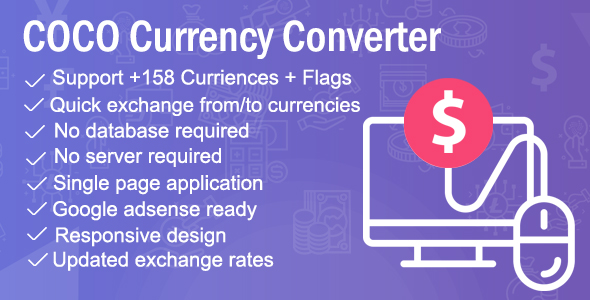 Download COCO – Currency Converter Nulled 