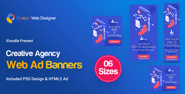 Download C63 – Creative, Startup Agency Banners HTML5 Ad – GWD & PSD Nulled 