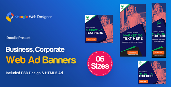 Download C64 – Business, Corporate Banners GWD & PSD Nulled 