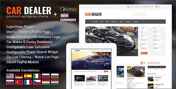 Download Car Dealer Automotive WordPress Theme – Responsive Nulled 