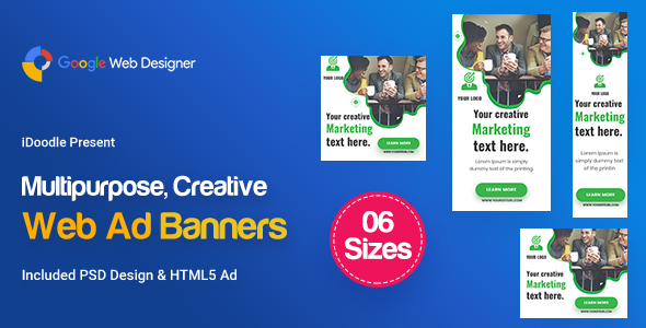 Download C74 – Multipurpose, Business, Startup Banners GWD & PSD Nulled 