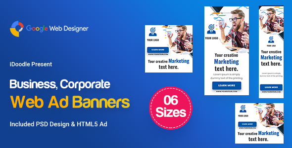 Download C76 – Multipurpose, Business, Startup Banners GWD & PSD Nulled 