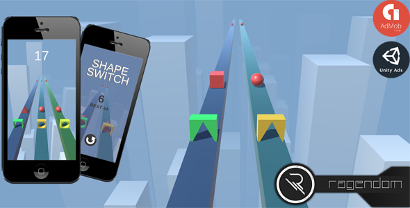 Download Shape Switch – Complete Unity Game + Admob Nulled 