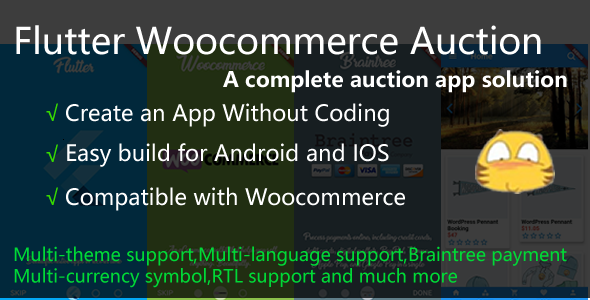 Download Flutter Woocommerce Auction App Nulled 