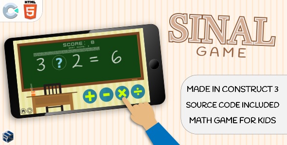 Download SinalGame – HTML5 Math game Nulled 