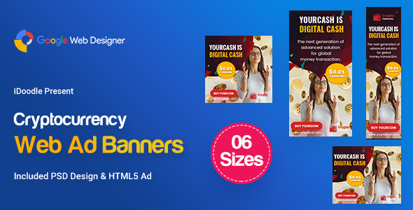 Download C79 – Cryptocurrency Banners HTML5 Ad (GWD & PSD) Nulled 