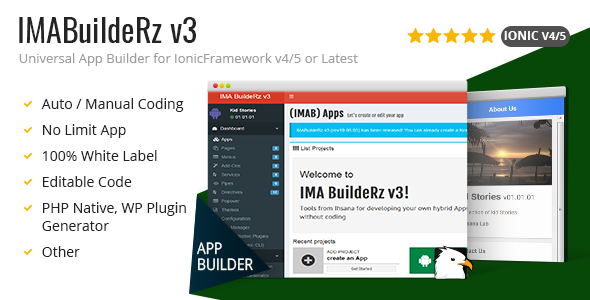 Download IMABuildeRz v3 – Universal AppBuilder for Ionic v5 Nulled 