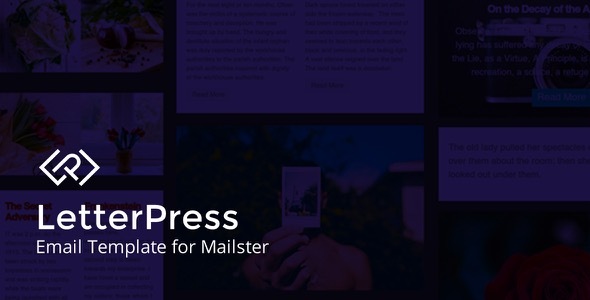 Download LetterPress – Email Template for Mailster Nulled 